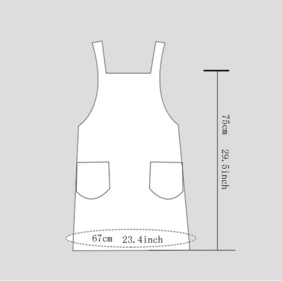 Gingham lace trim apron - Picture 4 of 4